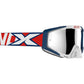 Outrigger Goggle Patriot Red/White/Blue W/Silver Mirror