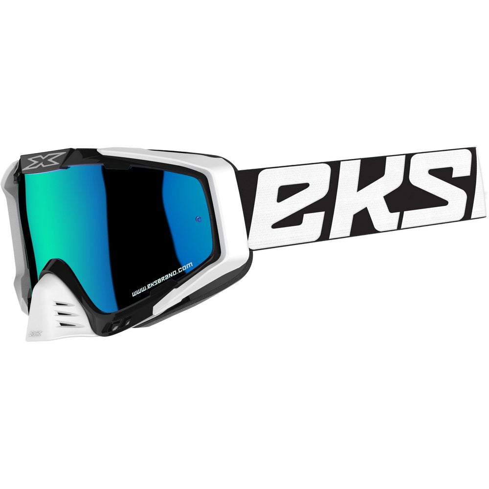 Outrigger Goggle Blk/Wht/Blue W/Blue Mirror