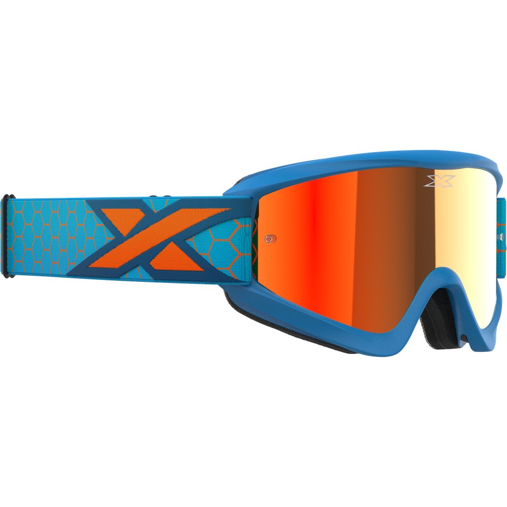 Flat Out Mirror Goggle Cyan/Flo Orange Red Mirror