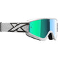 Flat Out Mirror Goggle White/Black Blue Mirror