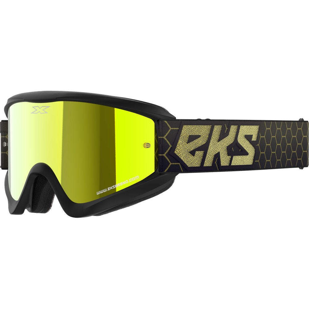 Flat Out Mirror Goggle Blk/Gld Metallic Gold Mirror