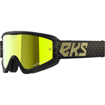 Flat Out Mirror Goggle Blk/Gld Metallic Gold Mirror