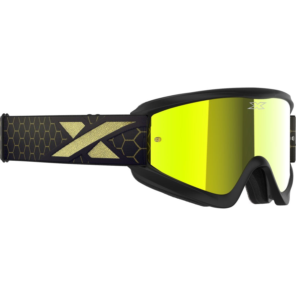 Flat Out Mirror Goggle Blk/Gld Metallic Gold Mirror
