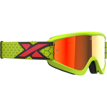 Flat Out Mirror Goggle Flo Ylw/Blk/Fire Rd Red Mirror