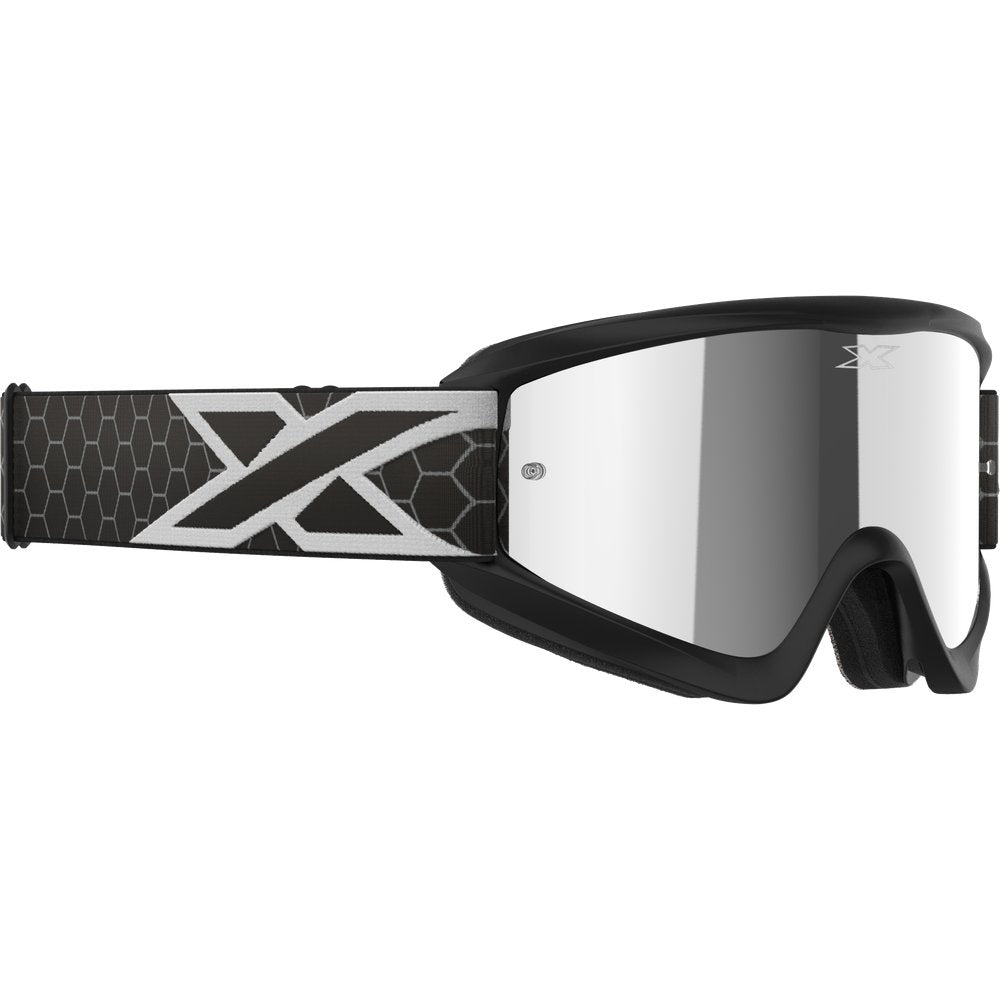Flat Out Mirror Goggle Black/White Silver Mirror