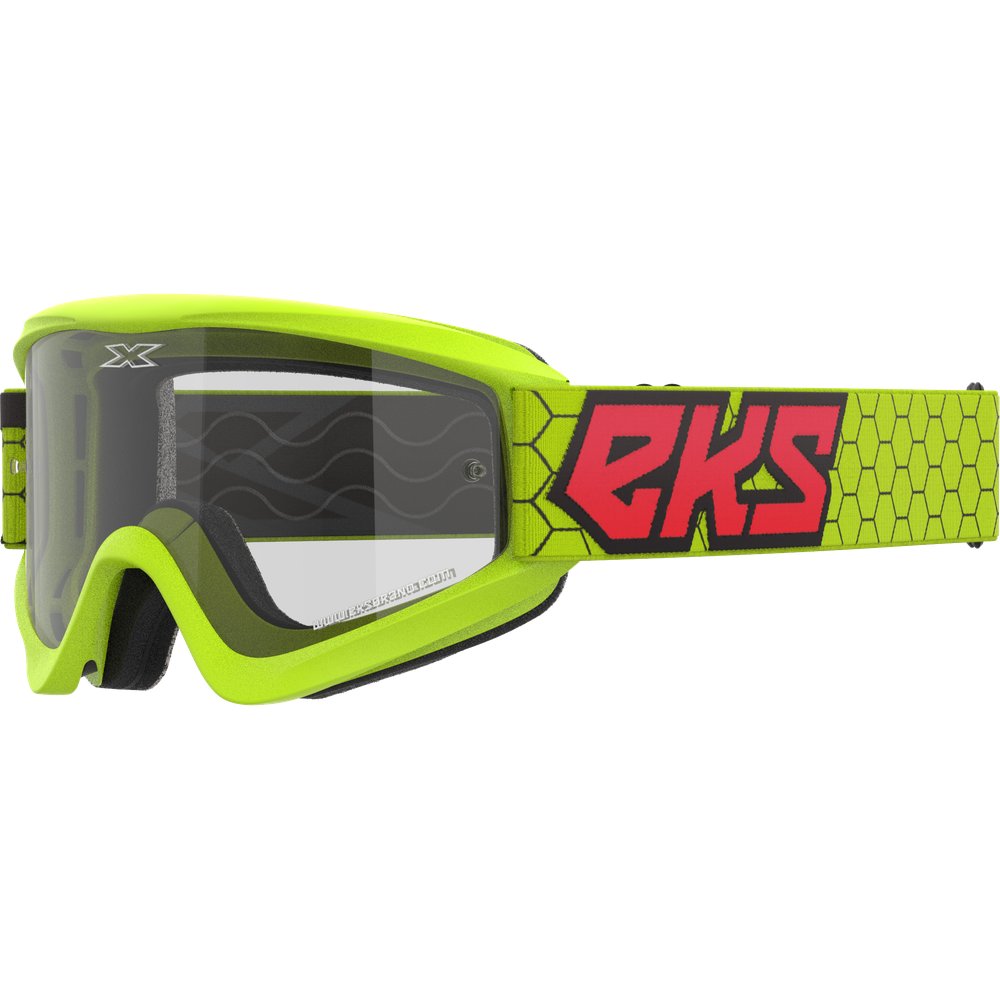 Flat Out Clear Goggle Flo Ylw/Black/Fire Red Clear