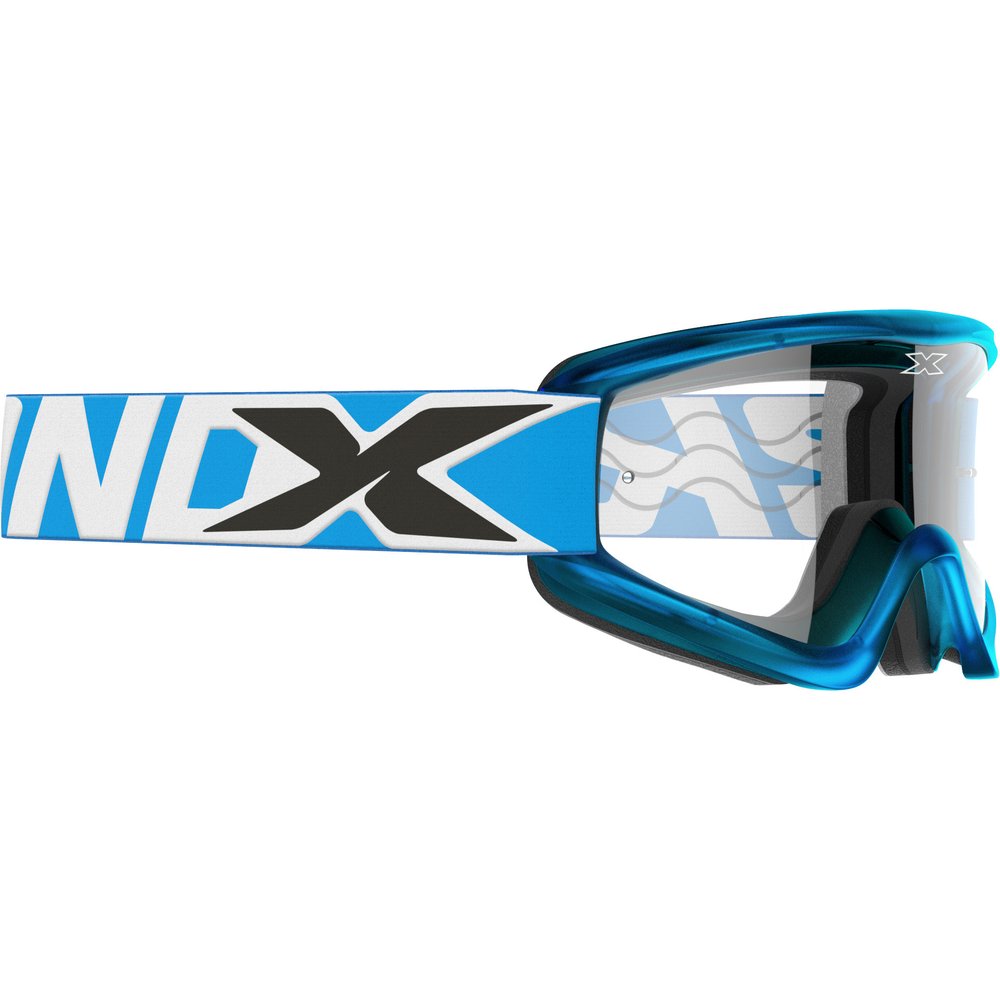 Flat Out Goggle Liquid Cyan W/Clear Lens