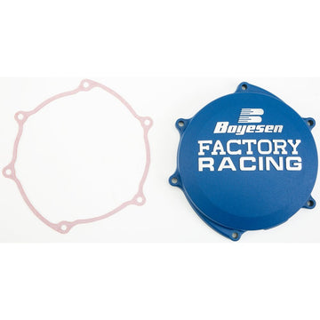 Factory Racing Clutch Cover Yam Blue