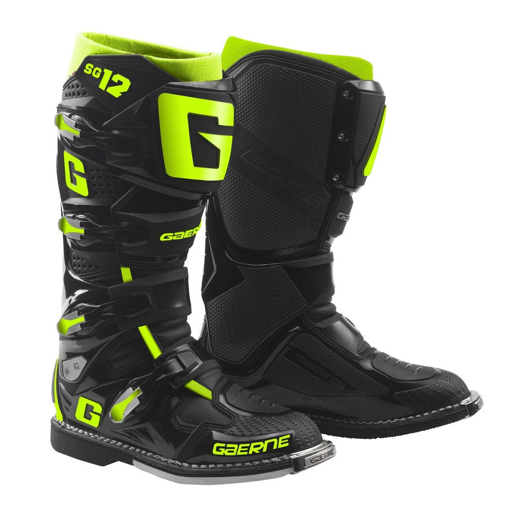Sg12 Boots Black/Yellow Fluo Sz 7