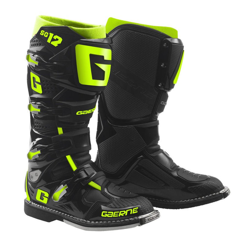 Sg12 Boots Black/Yellow Fluo Sz 7