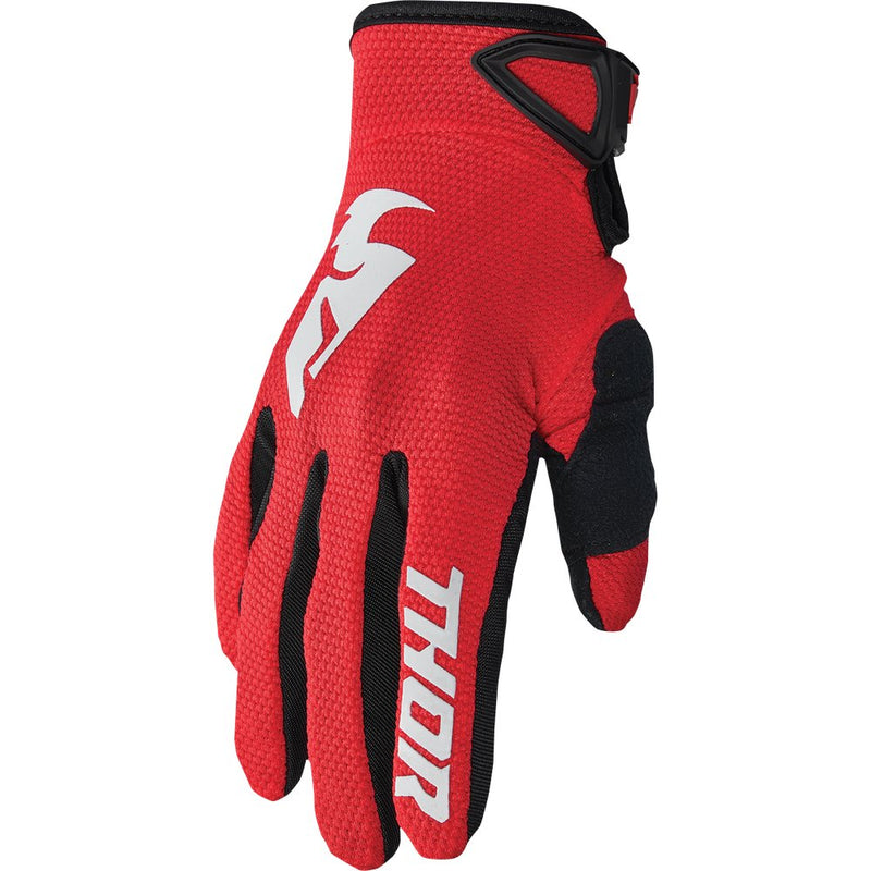THOR Sector Gloves - Red/White - Large 3330-7270