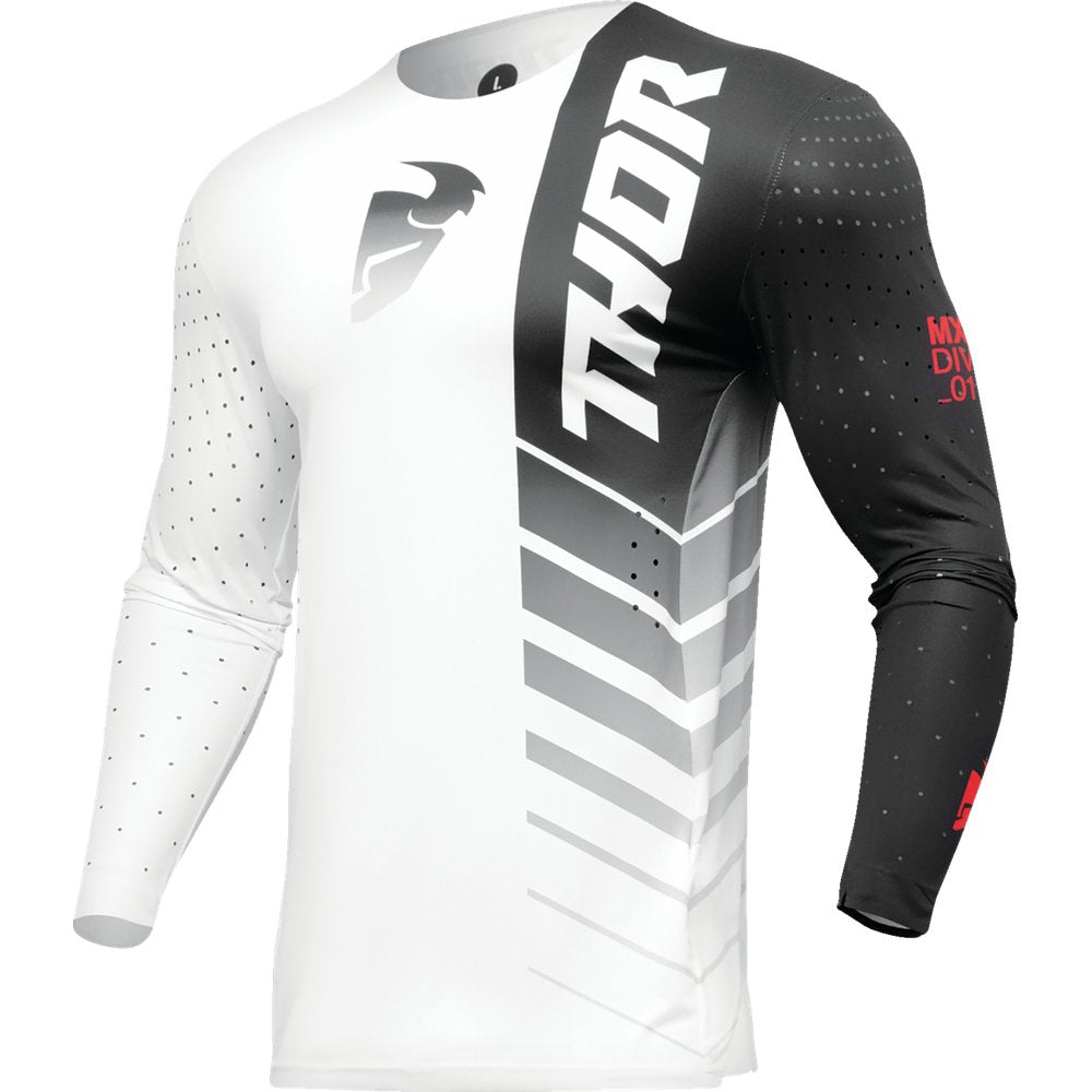 THOR Prime Analog Jersey - Black/White - Large 2910-7685