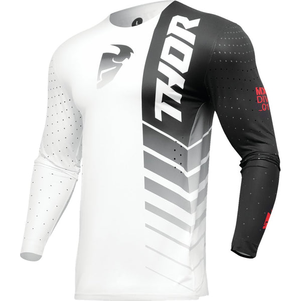 THOR Prime Analog Jersey - Black/White - Large 2910-7685