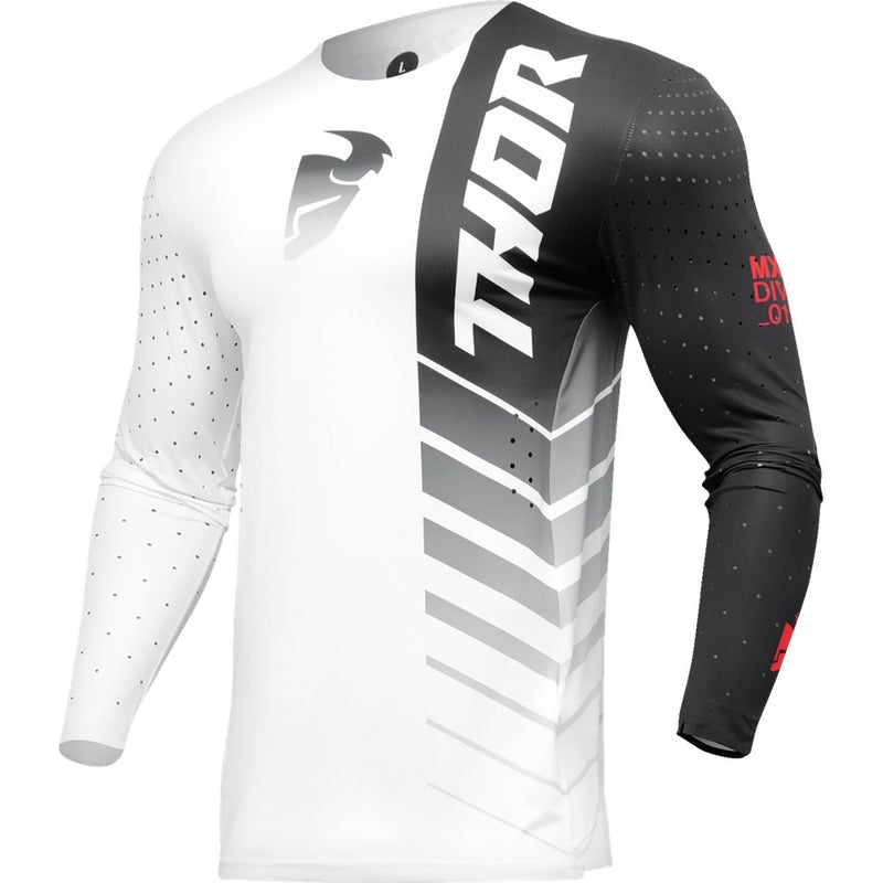 THOR Prime Analog Jersey - Black/White - Large 2910-7685