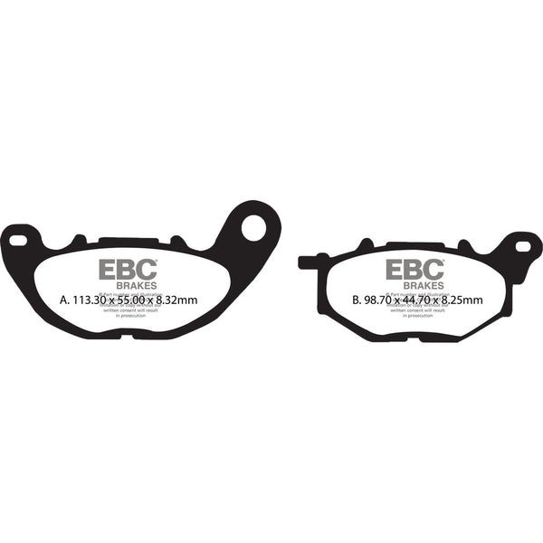 Brake Pads Sfa705 Organic Scooter