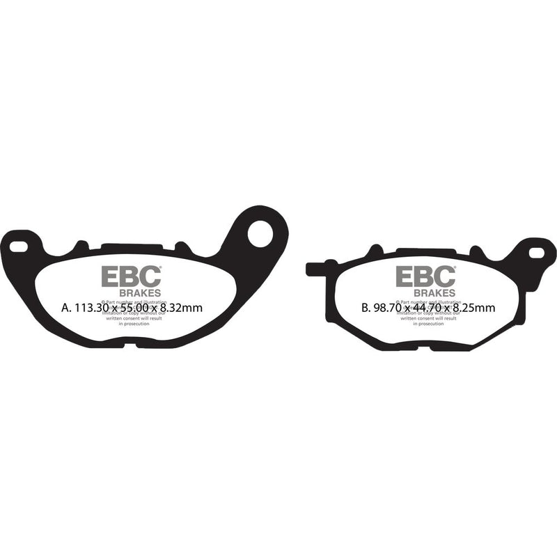 Brake Pads Sfa705 Organic Scooter