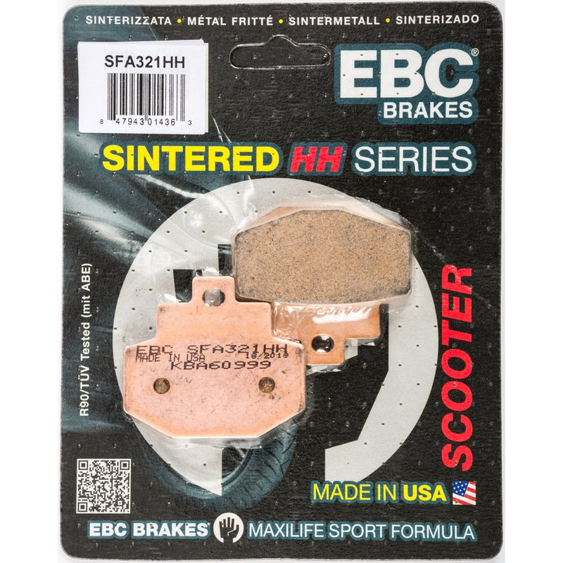 EBC Brakes sintered HH series scooter brake pads packaging