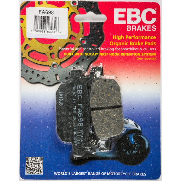 Brake Pads Fa698 Organic
