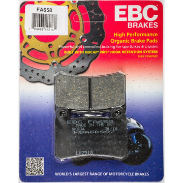Brake Pads Fa658 Organic