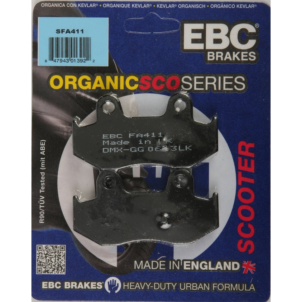 Brake Pads Sfa411 Organic