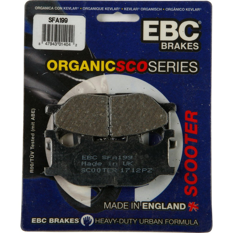 Brake Pads Sfa199 Organic