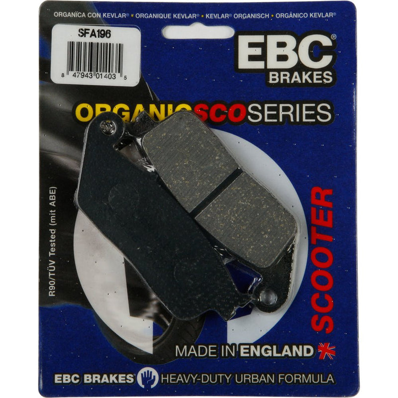 Brake Pads Sfa196 Organic