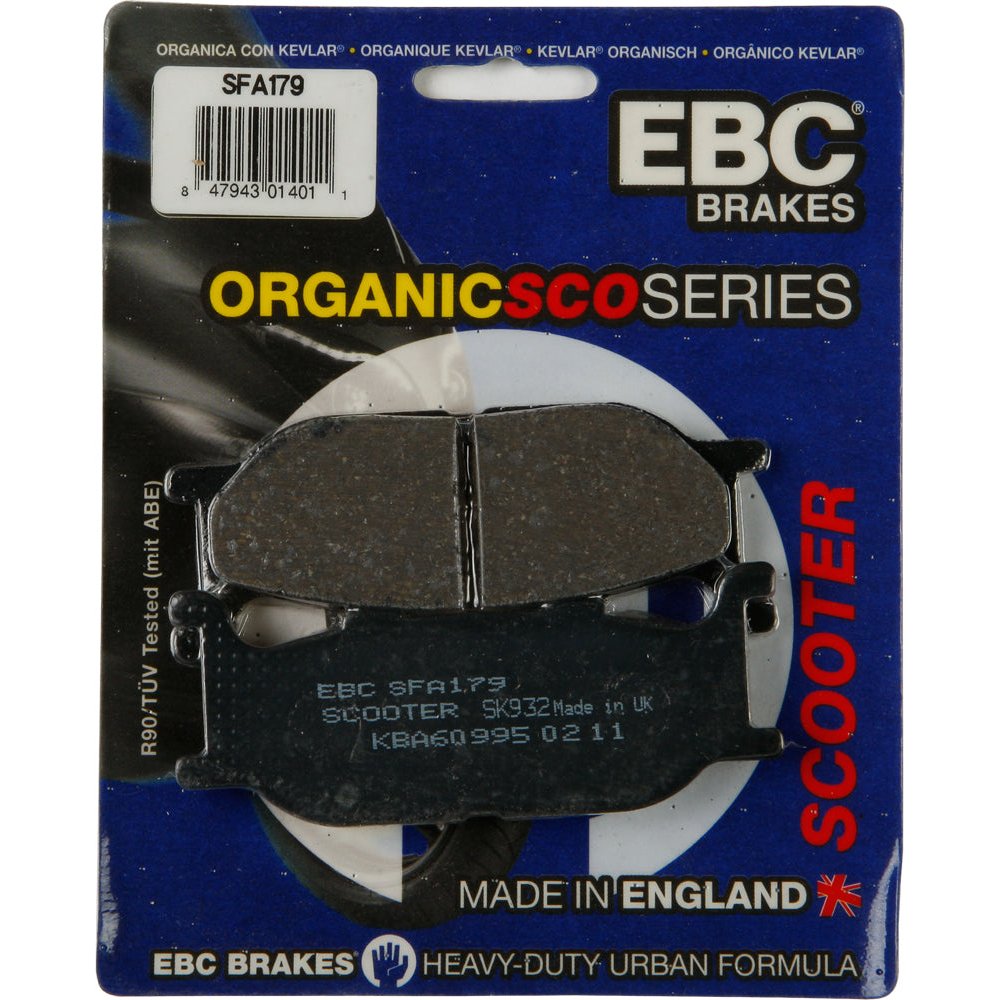 Brake Pads Sfa179 Organic