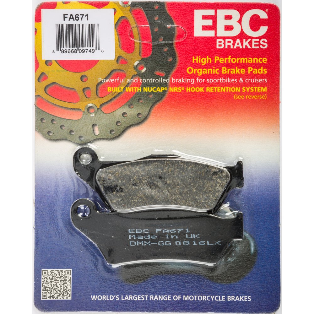 Brake Pads Fa671 Organic