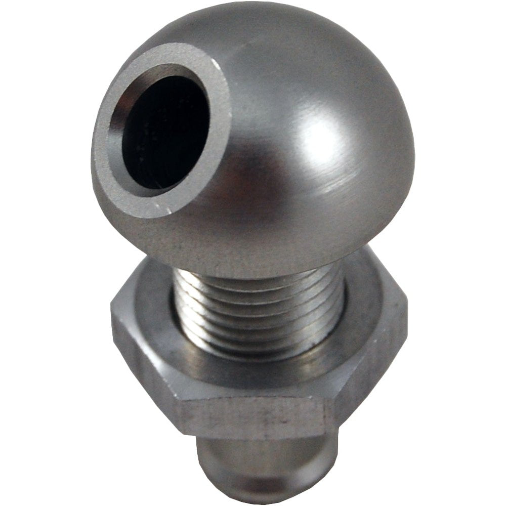 Billet Thru Hull Water Fitting Natural 3/8" 45 Deg.