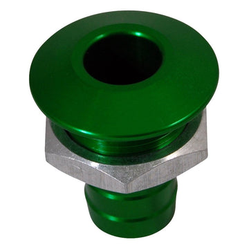 Billet Thru Hull Water Fitting Bilge Pump Outlet Green