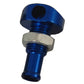 Billet Thru Hull Water Fitting Blue 3/8" 90 Deg.