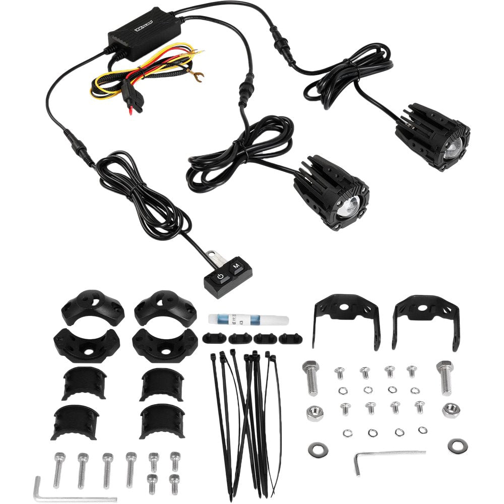 Dual Led Driving Light 2in White/Amber