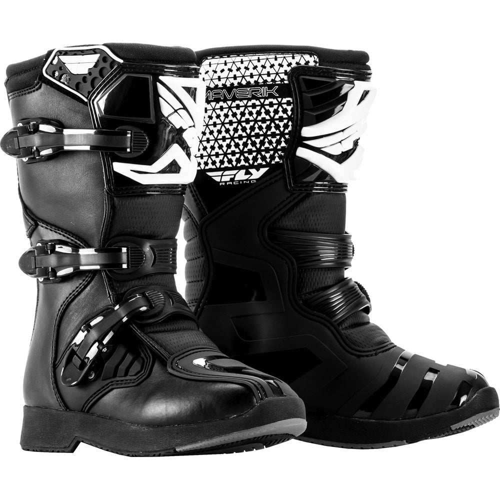 Fly Youth Maverik Boots Black Size 5