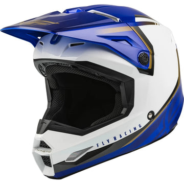 Fly Racing Kinetic Vision Helmet White/Blue 2XL