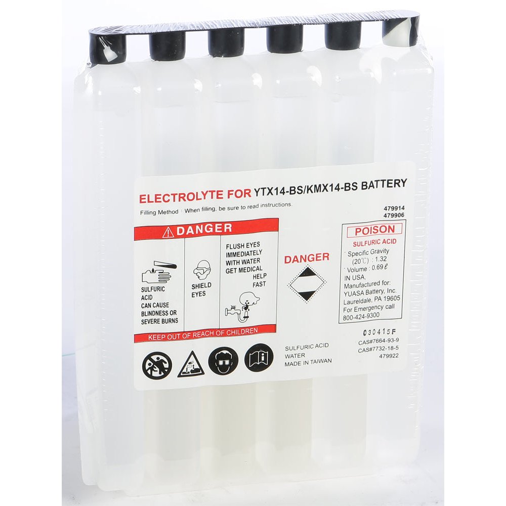 Electrolyte Pack Ytx14 Bs Ea/ Acid Pack Ytx14 Bs