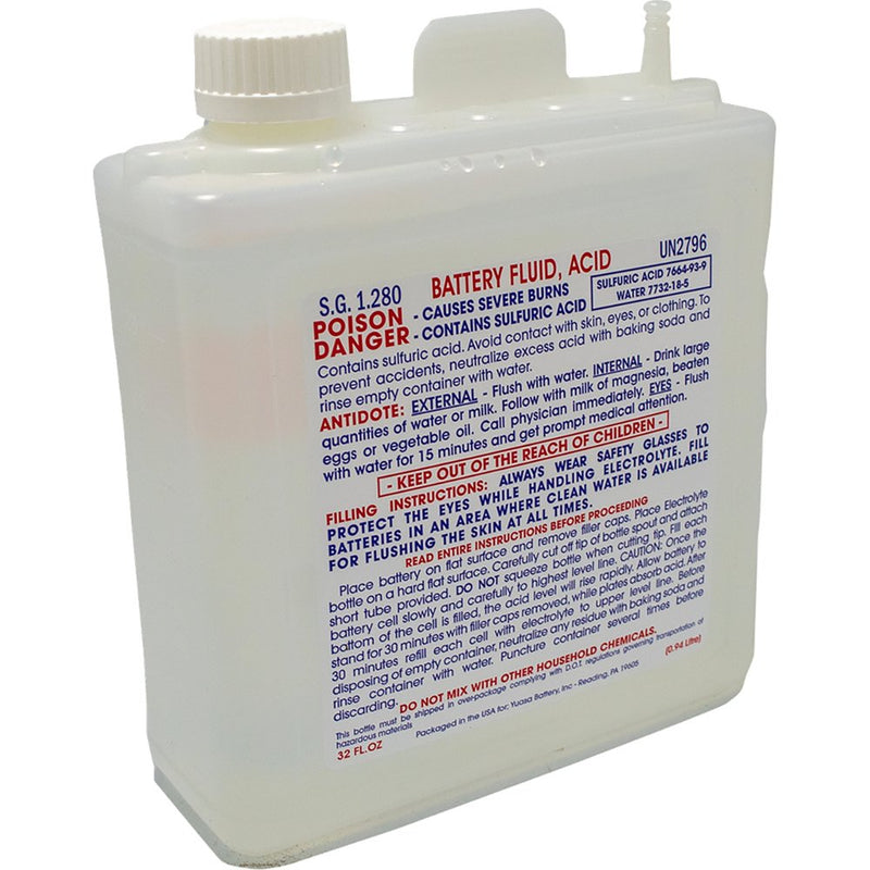 YUASA Battery Acid - 32 oz. YUAACID32BOX