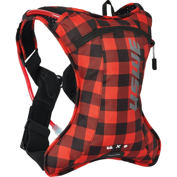 USWE Outlander Hydration Pack - 2L - Flannel Red/Black 5202076048