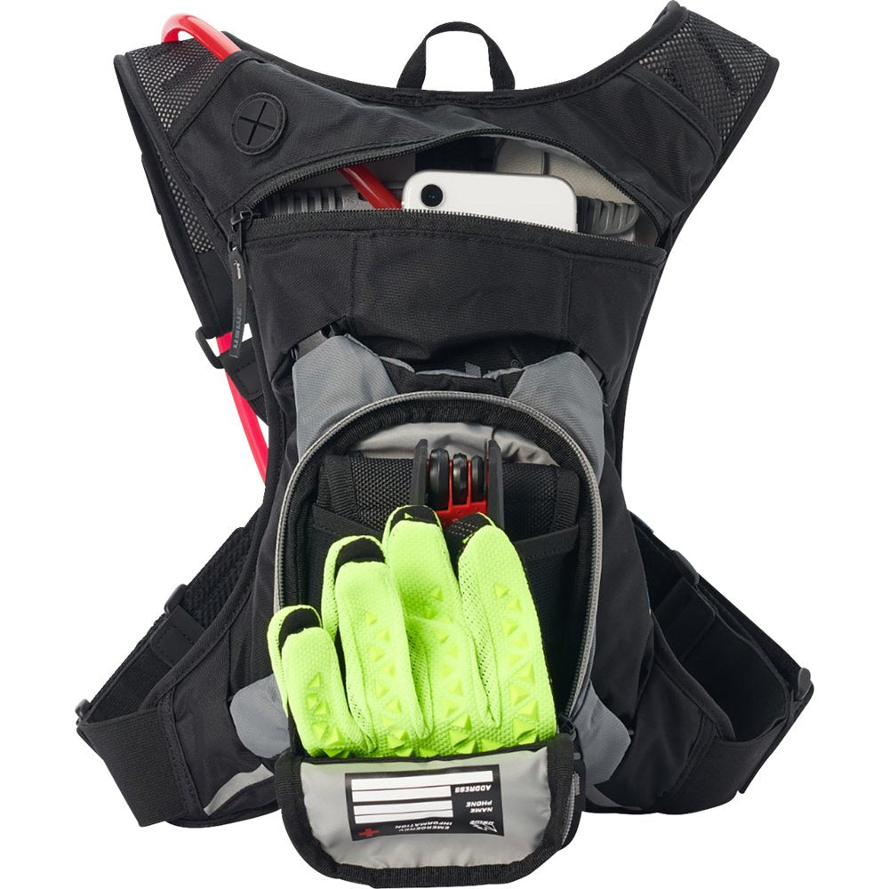 USWE Moto Hydration Pack - 3L - Carbon Black/Gray 2033401