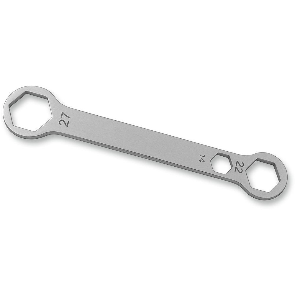 CRUZTOOLS Wrench - Front/Rear Axle - Closed End - 14 mm x 22 mm x 27 mm AW142227