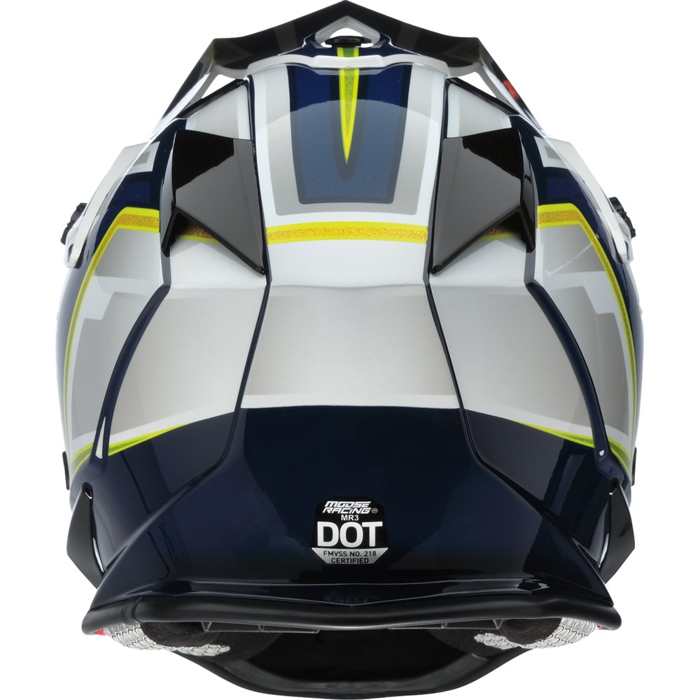 MOOSE OFFROAD MR3 Helmet - F.A.F. - White/Navy/Green - Medium 0110-8944