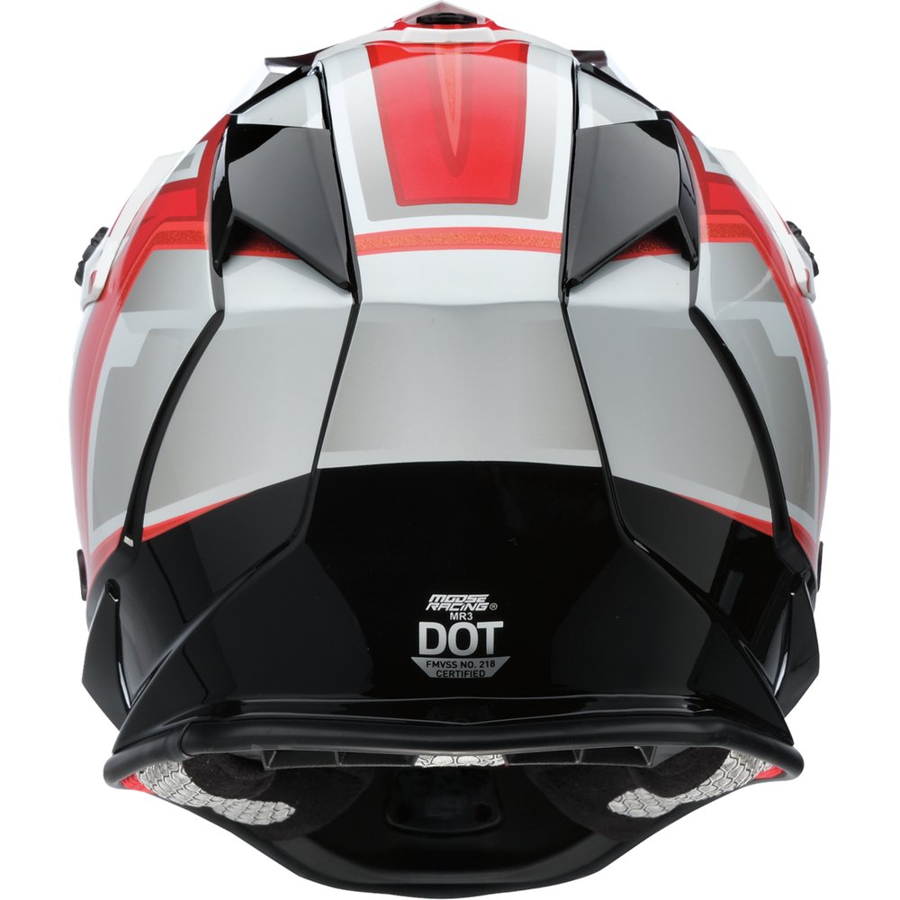 MOOSE OFFROAD MR3 Helmet - F.A.F. - White/Black/Red - XL 0110-8939