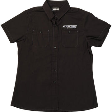 MOOSE OFFROAD Women's Moose Offroad Shop Shirt - Black - Large MRS01S7BCHLR