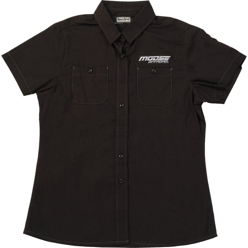 Moose Offroad Women's Moose Offroad Shop Shirt - Black - Large MRS01S7BCHLR