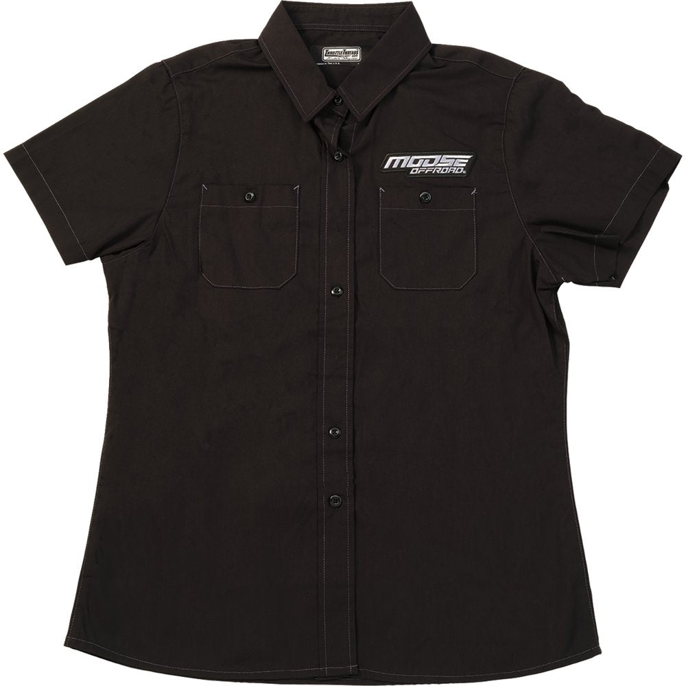 MOOSE OFFROAD Women's Moose Offroad Shop Shirt - Black - XL MRS01S7BCHXR