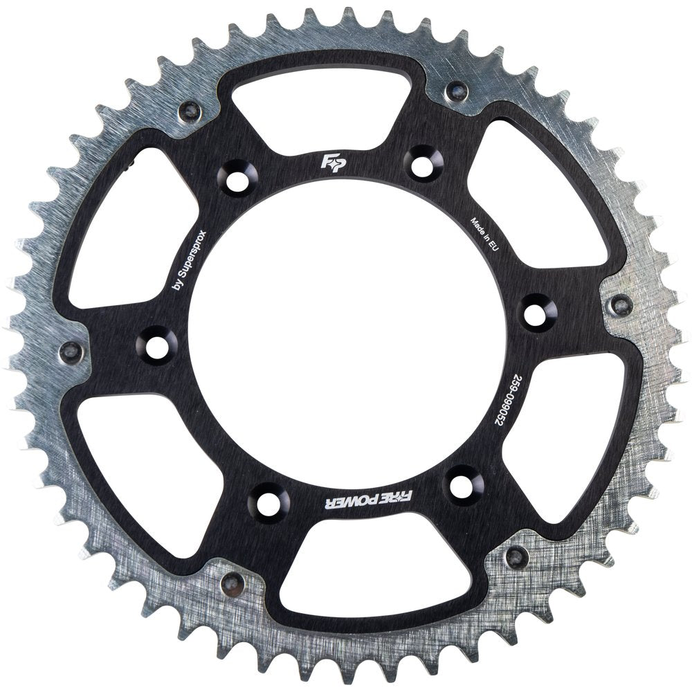 Fire Power Rear Sprocket Hybrid 52T Black / Silver