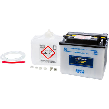 Fire Power Battery W / Acid Cb7C-A 12V Heavy Duty