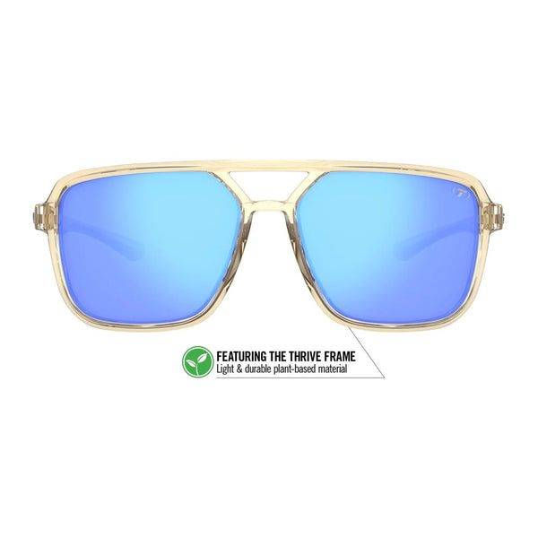 Tifosi Optics Salto Golden Ray Sky Blue Mirror Sunglasses