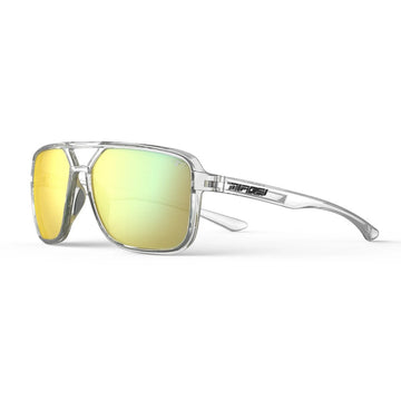 Tifosi Optics Salto Crystal Clear Smoke Yellow Mirror Sunglasses