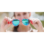 Tifosi Optics Selca Plum Crazy Smoke Green Mirror Sunglasses