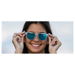 Tifosi Optics Swank Satin Clear Clarion Blue Polarized Sunglasses